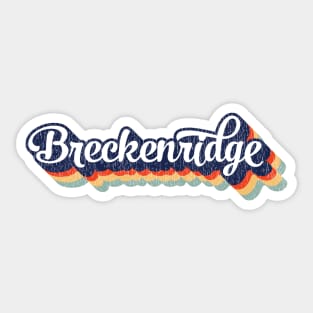 Skiing Breckenridge Colorado Sticker